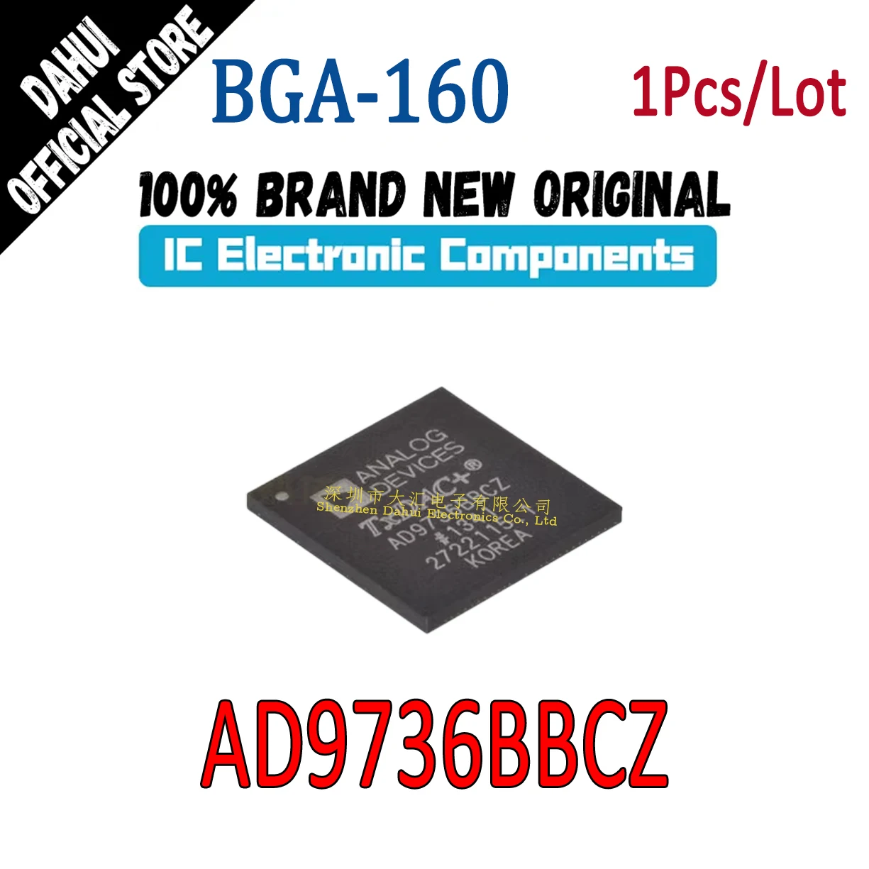 

AD9736BBCZ AD9736 BBCZ BGA-160 Digital to analog conversion chip IC new original