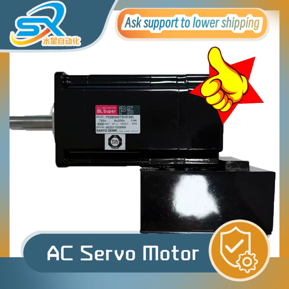 SANYO DENKI Servo Motor For Industrial Automation P50B08075HXS6L 750w 3.9A Works Well