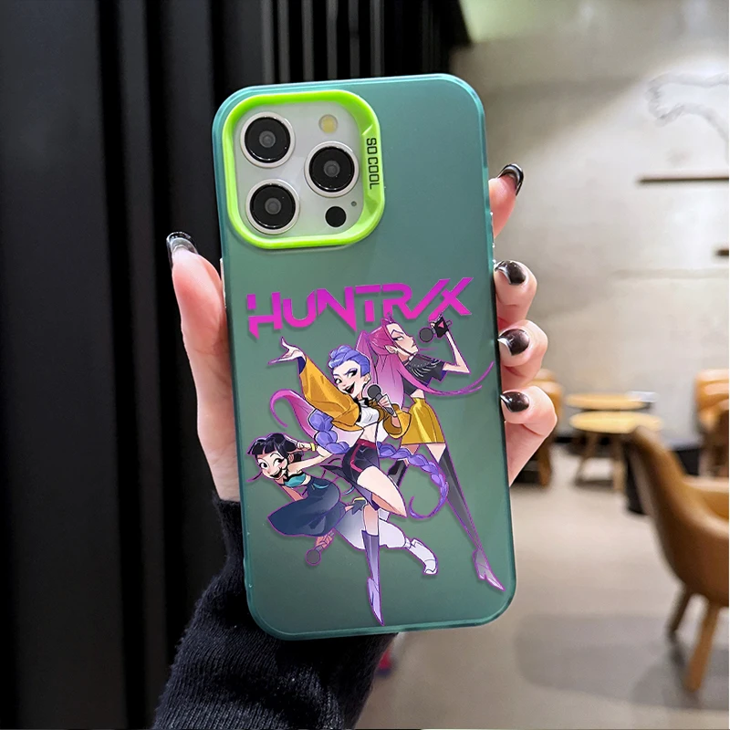 حافظة هاتف صلبة K-Kpop D-Demon H-Hunters لهاتف iPhone 17 Air 16 15 11 12 14 13 Pro Max XS X XR Plus 8 7 SE 2020 غطاء مقاوم للصدمات #3