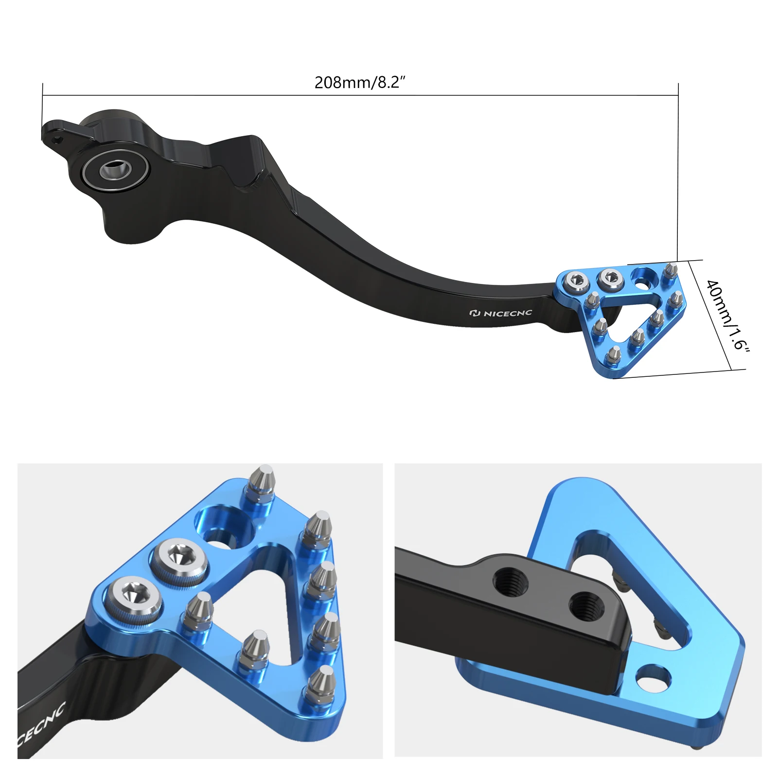 (EU-Lager) Für KTM 690 Enduro R 690 SMCR SMC R 2011-2018 Husqvarna 701 Enduro Supermoto 2016-2019 Bremspedalhebel – Detail 2