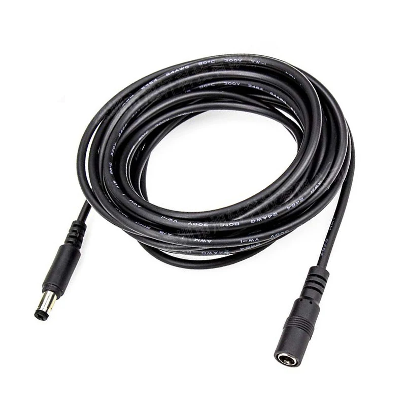 extension 5521 5.5*2.1 2.5mm Male Female 12V 24V Extension DC Power Cord Cable For CCTV connector plug LED Jack camera adapter