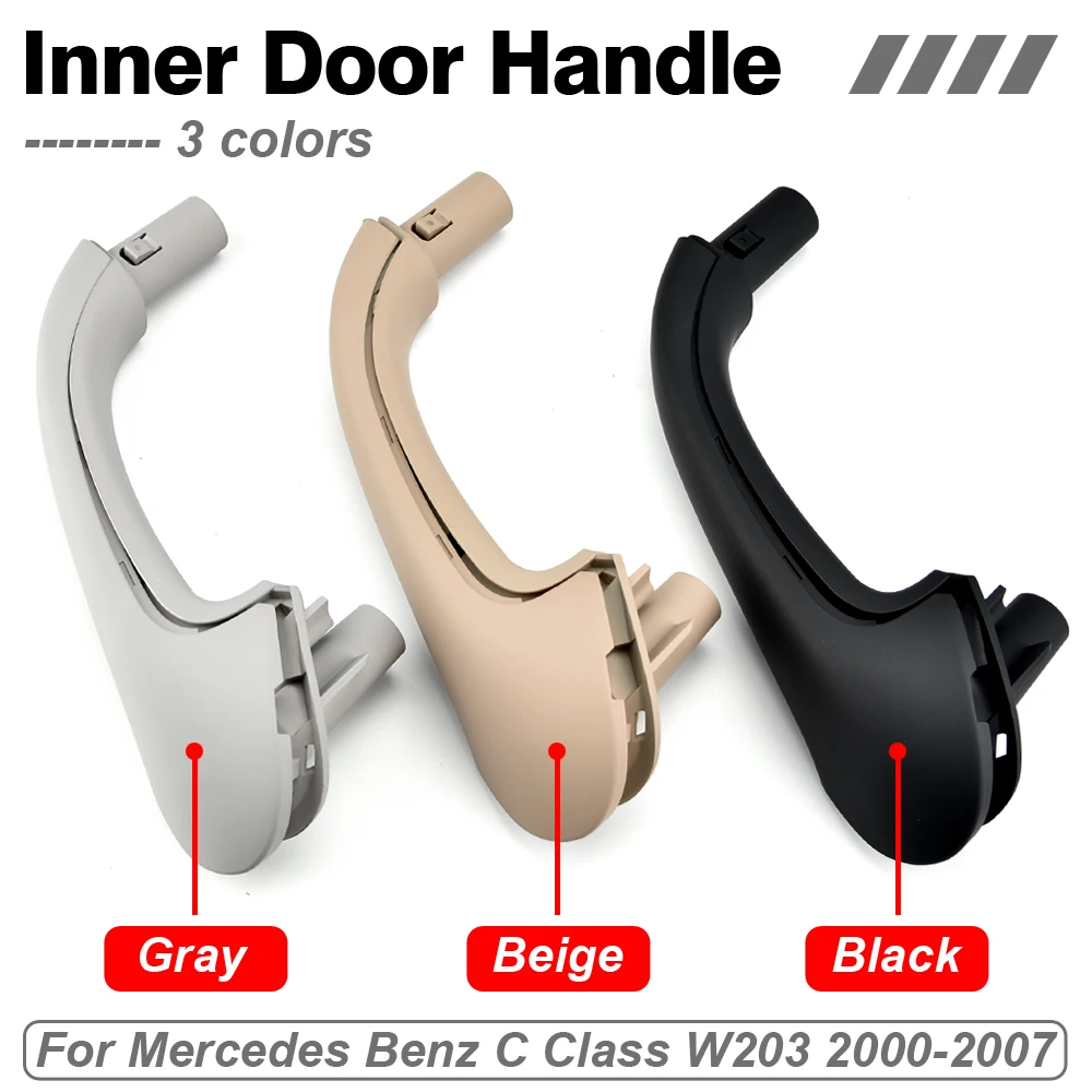 For Mercedes Benz W203 C Class 2000-2007 3 Colors Upgraded Interior Car Front Rear Door Pull Handles
