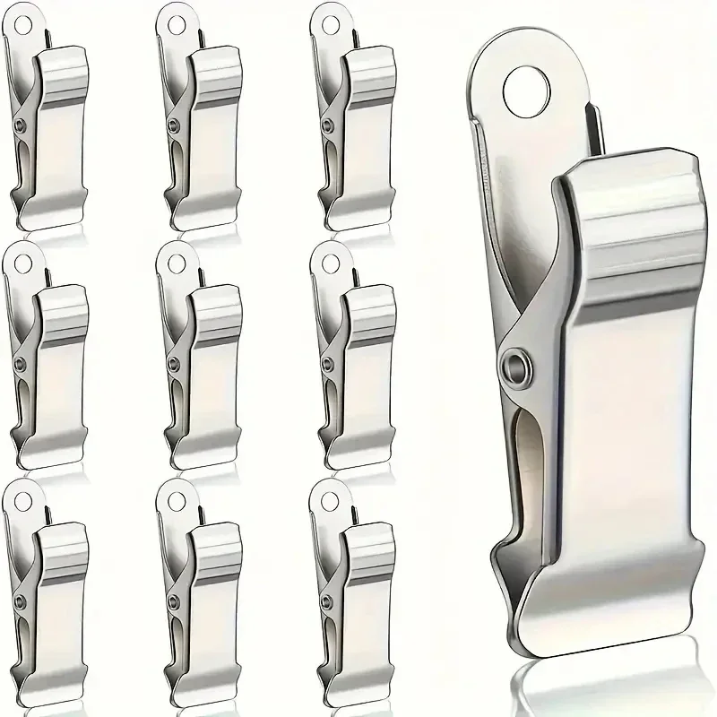 10/20pcs Metal Silver Test Wire Clips Mini Spring Clamps Electrical Testing Laboratory Craft Projects Wide Clamp Assortment Mini