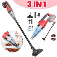 120W Rechargeable Cordless Vacuum Cleaner 2 in 1 Lightweight Stick Vacuum Cleaner LED