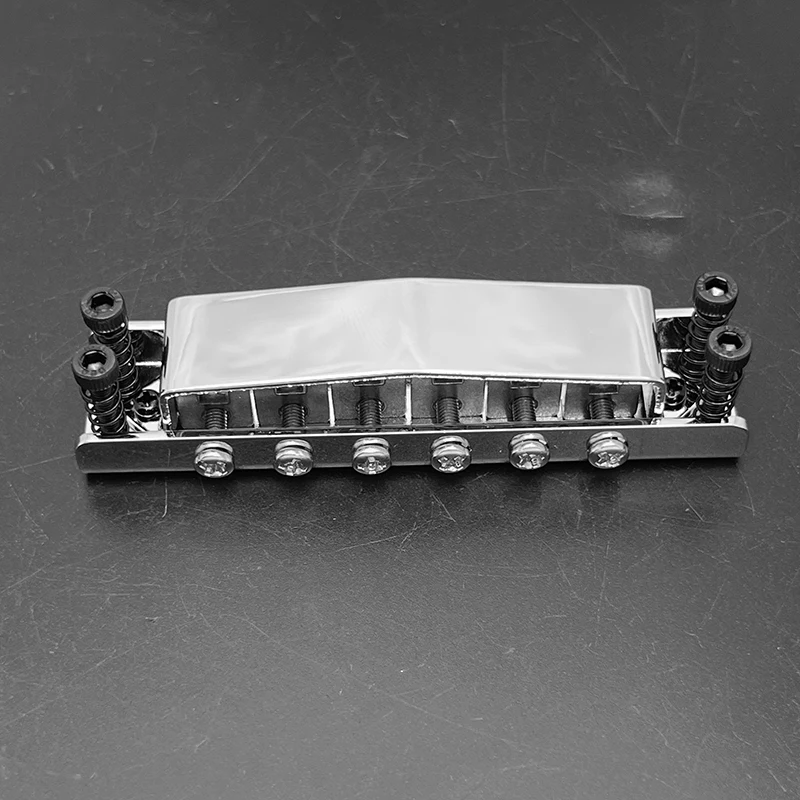 Adjustable Tune-O-Matic Bridge with Roller Saddle and Protecting Cover 86x20MM String Spacing 10MM for 6-String LP Guitar - view 3