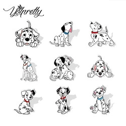 2024 New Arrival Fashion 101 Dalmatians Lovely Puppy Handcraft Acrylic Epoxy Badge Pin Lapel Pins