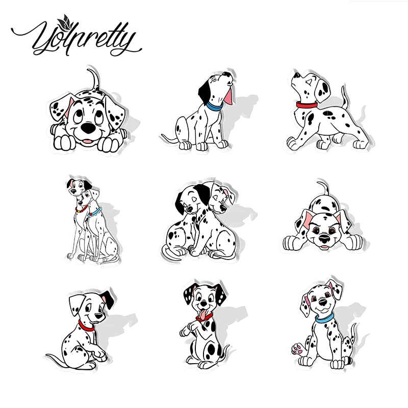 2024 New Arrival Fashion 101 Dalmatians Lovely Puppy Handcraft Acrylic Epoxy Badge Pin Lapel Pins