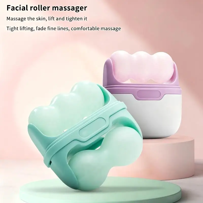 New Double Head Ice Roller For Face Eye Puffiness Migraine Pain Relief Minor Injury Facial Cold Therapy Massage Roller Skin Care