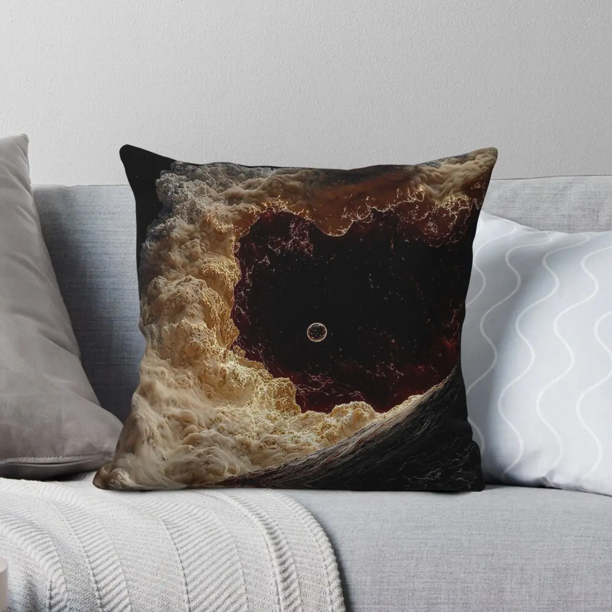 Cosmic Crucible Stellar Explosion Square Pillowcase Polyester Linen Velvet Creative Zip Decor Home Cushion Cover 45x45