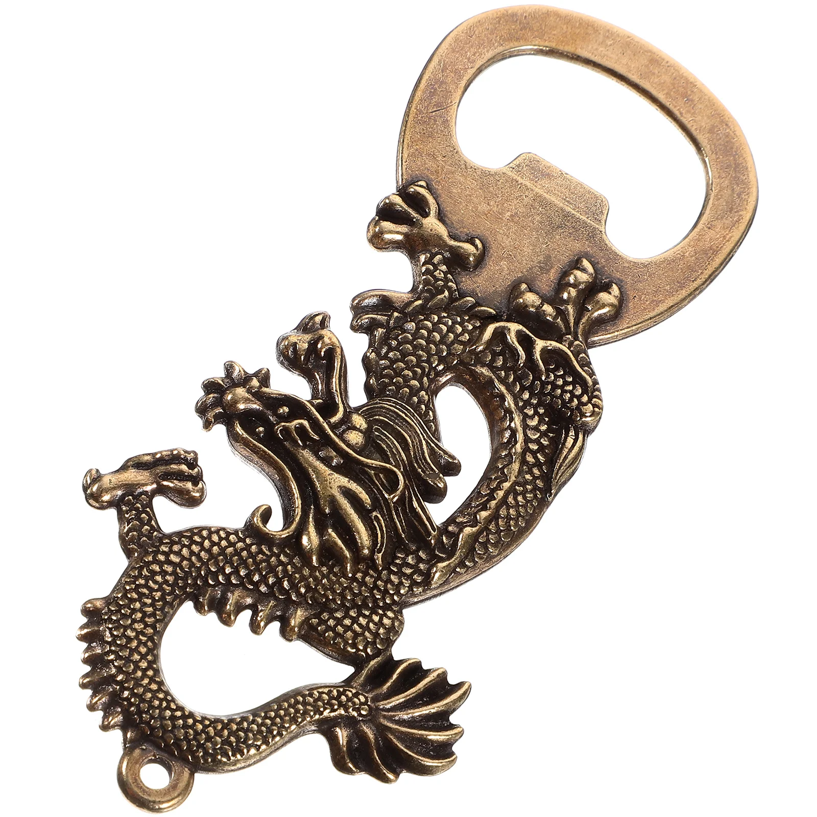 

Vintage Brass Dragon Shape Bottle Opener for Party Use Exquisite Manual Beer Opener Opens Various Caps Compact Portable Design