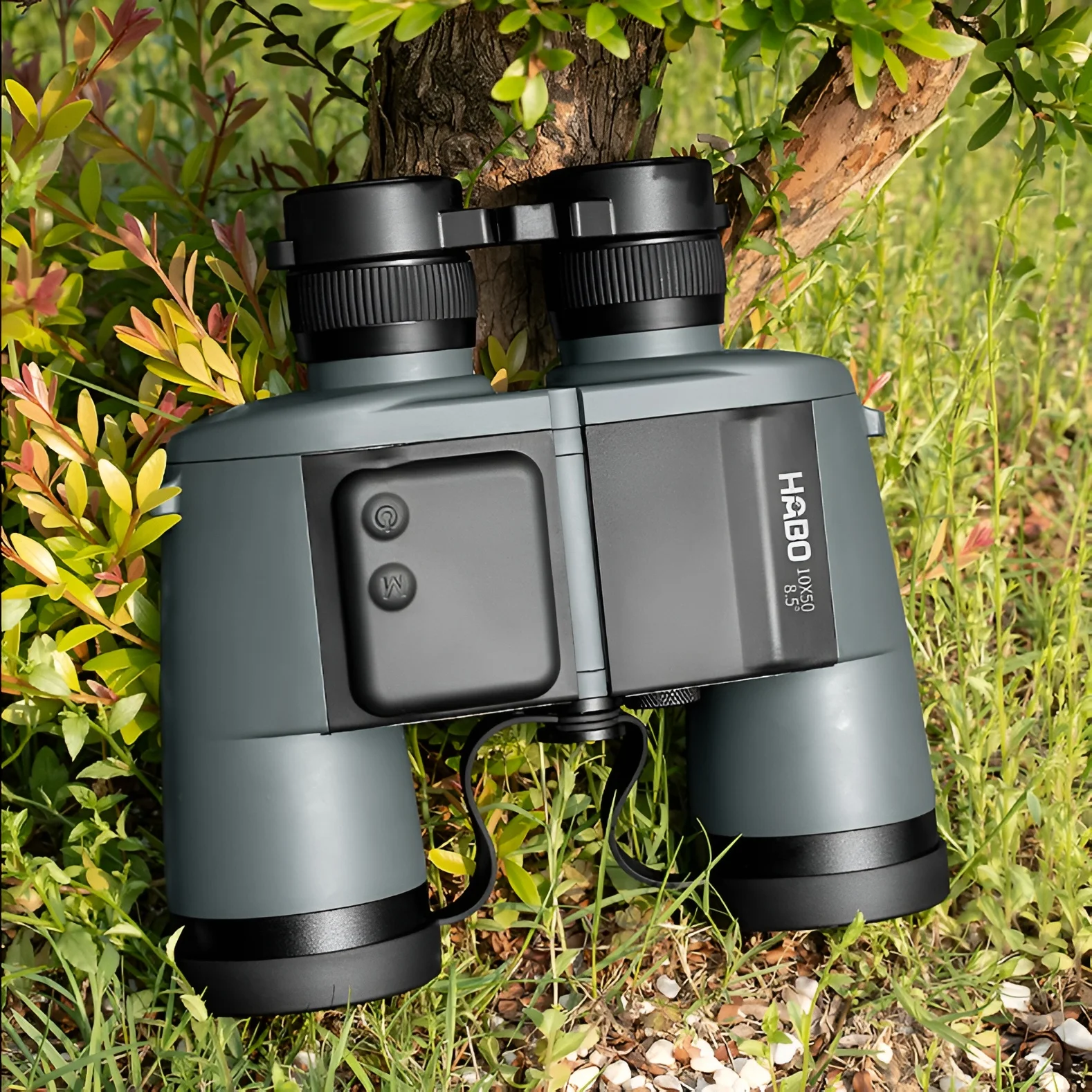 تلسكوب احترافي 10X50 مع نطاق ليزر للصيد في الهواء الطلق عالي الدقة مقاوم للماء BAK4