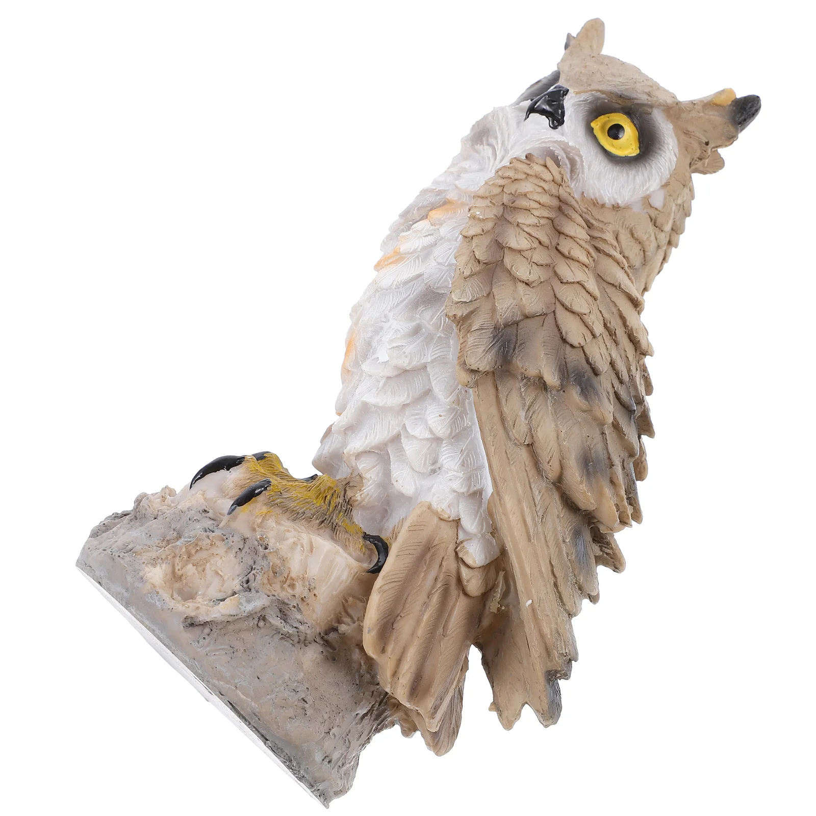 

1 шт., украшение для сада совы, смоляная статуя для двора, антиптица, пейзажный орнамент, предметы искусства для заднего двора