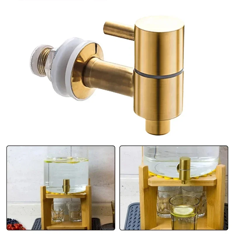 

304 Stainless Steel Spigot Water Tap Faucet For Beer Juice Beverage Drink Wine Barrel Dispenser Tap 16mm