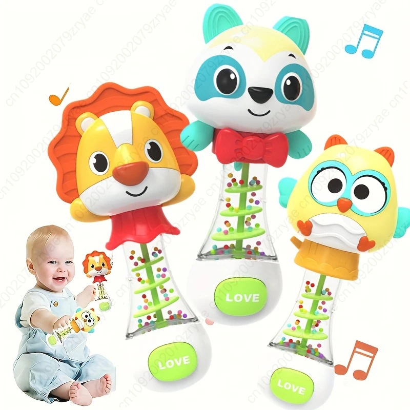 Colorful Youngsters Sensory Rattle Toy | Soft ABS Hand Grasping Ball Musical Notes , Engaging Youngsters Toy, no Electricity