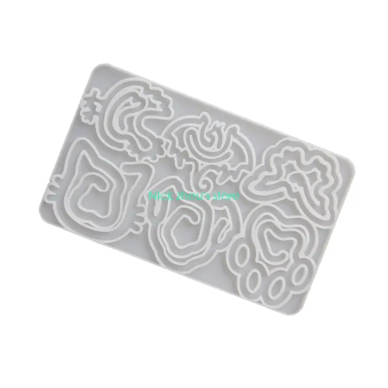 E15E Reusable Silicone Craft Mold For Making Animal Shaped Paper Clip