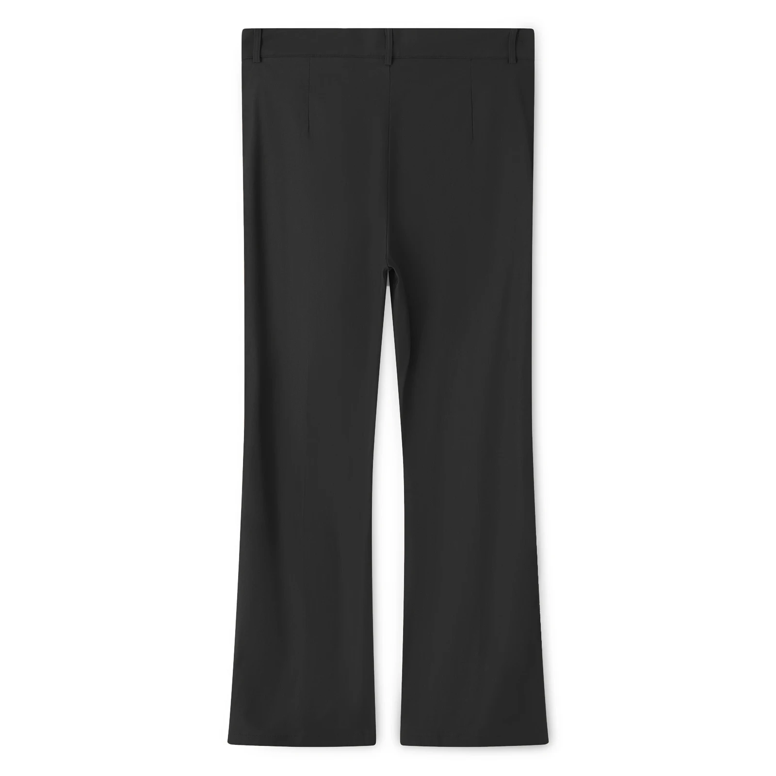 Men s Casual Strench Flare Pants Solid Color Mid Rise  Fit Trousers with Pockets