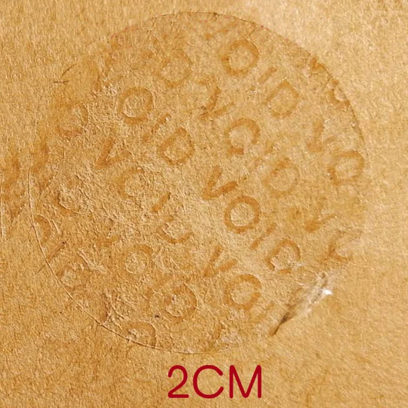 Transparent Round 2cm 3cm  VOID Stickers Waterproof Anti-counterfeiting Sealing Labels Sticker