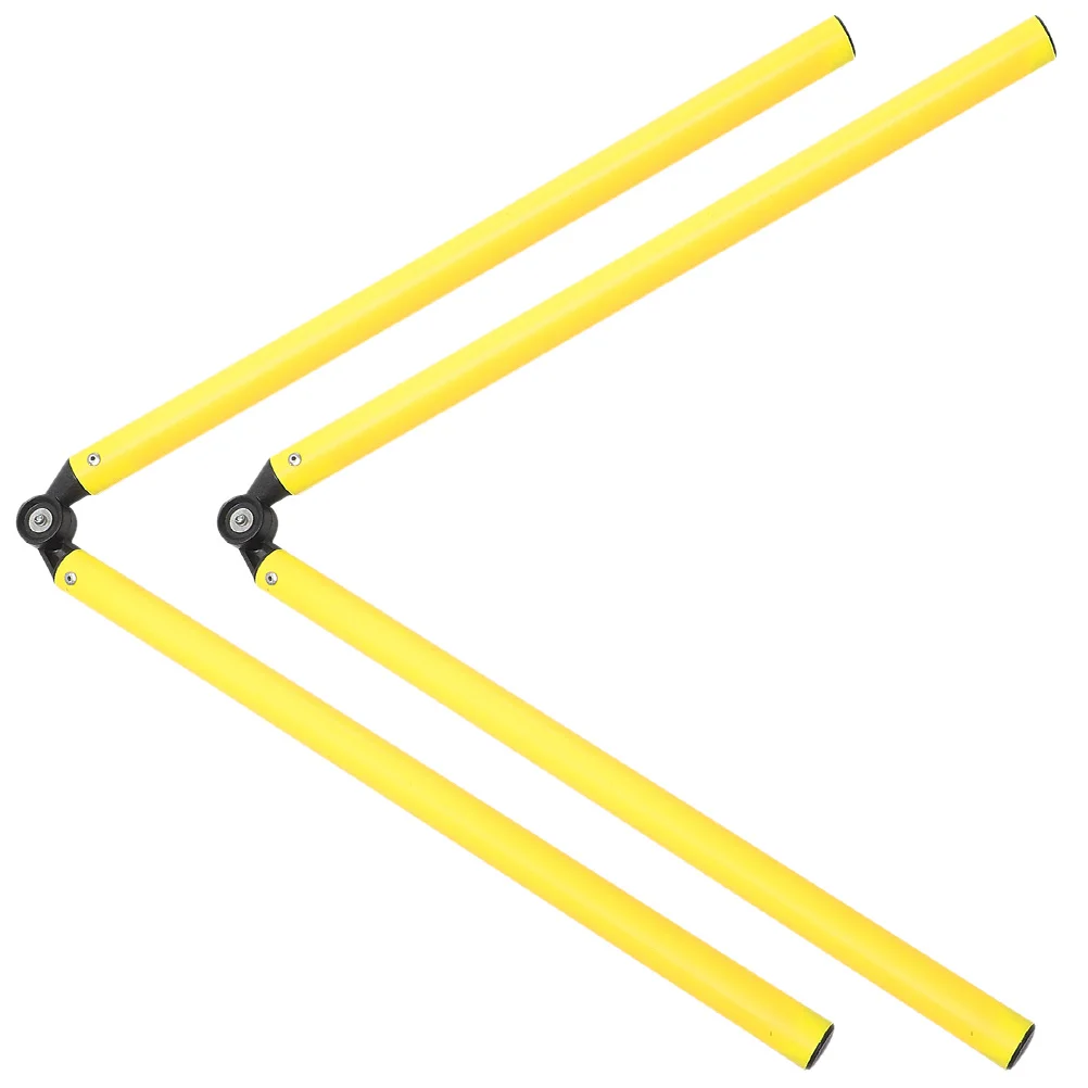 2 Pcs Football Training Rod Agility Poles Soccer Supplies Tool Folding Hurdling Sign