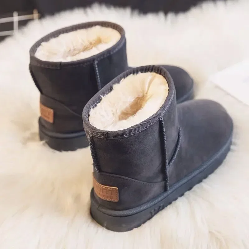 Fashion Winter Brown Short Boots New Platform Shoes Push Size Ankle Boots for Women Waterproof and Warm Snow Boots