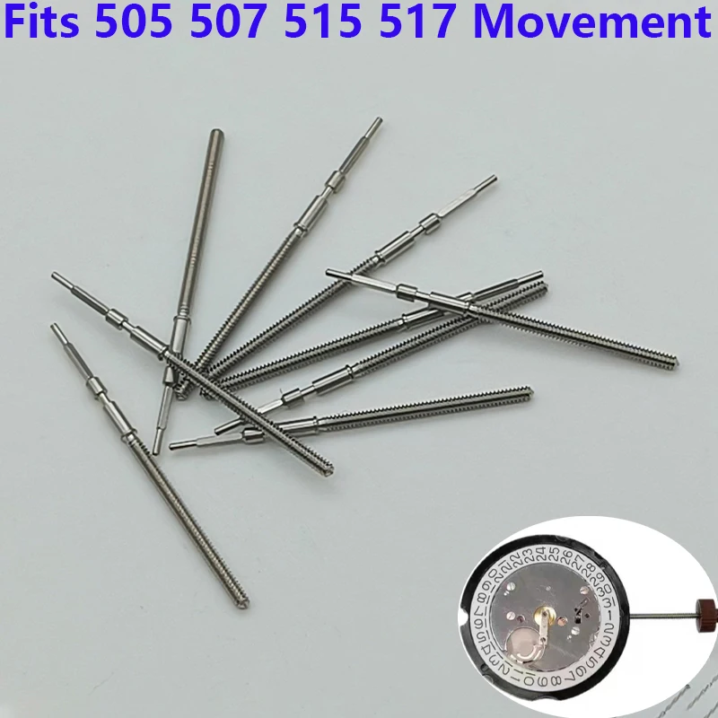 Mod 505 507 515 517 Movement Watch Crown Stem Spare Parts Fits 505 507 515 517 Movement Men Watch Replacement Watch Crown Stem