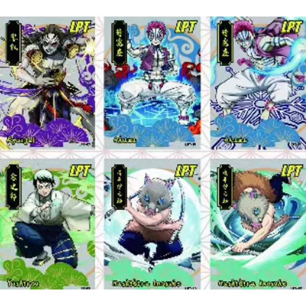 Carte Demon Slayer Diamond Flash Rare SSP SP Tanjirou set completi Rare Booster Box Character Collection Card regalo giocattolo per bambini