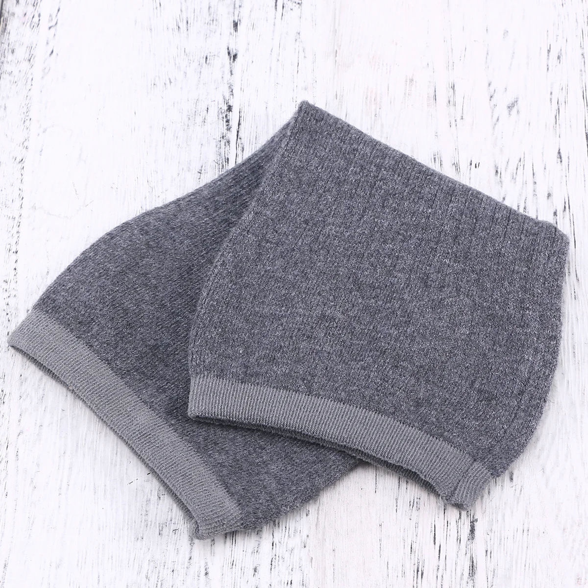 

2pcs Warm Knee Support Elastic Knit Sleeves Lightweight Protector For Running Hiking Basketball Sports Pain Relief