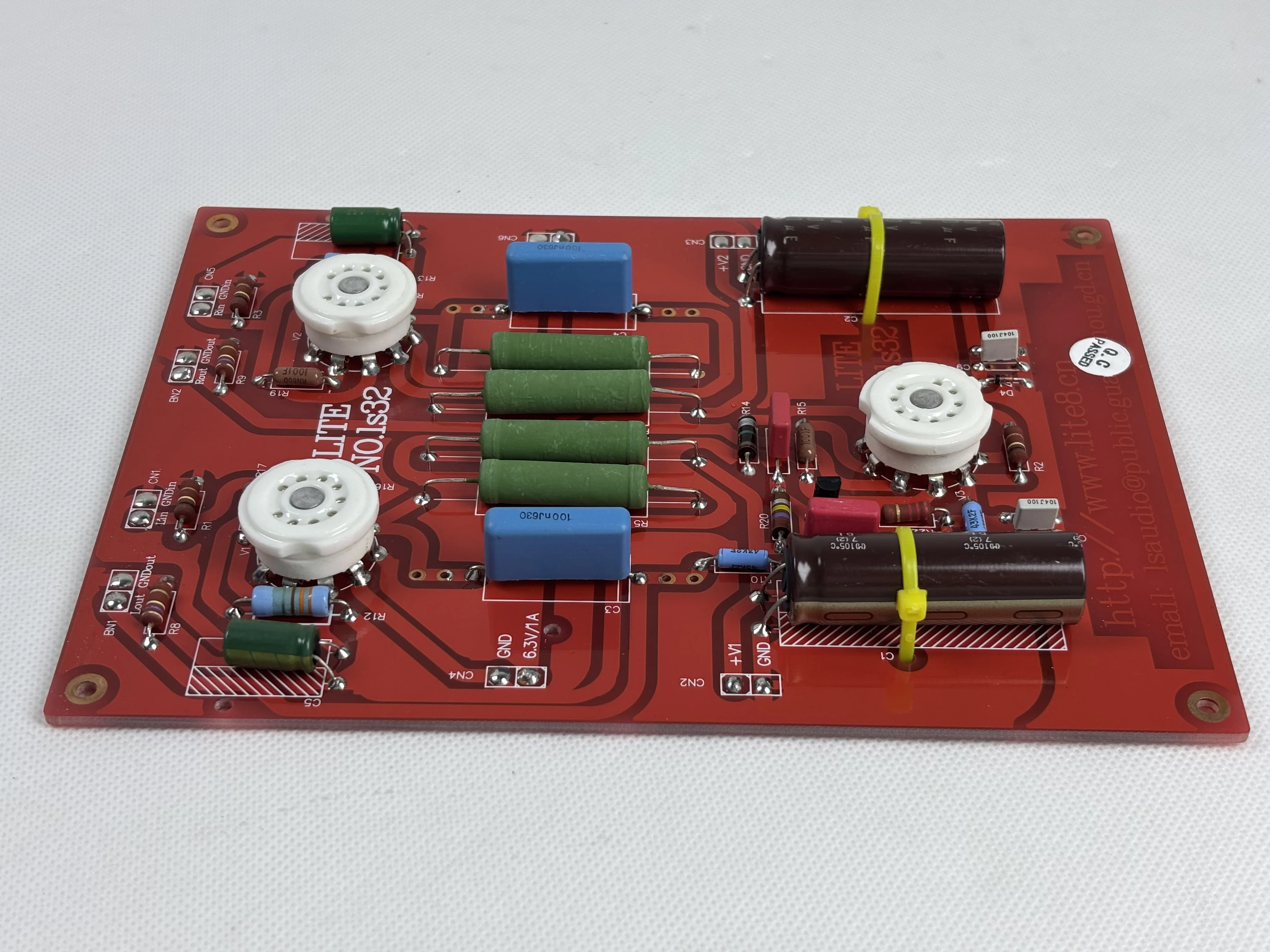 Latest Arrival LS32 Electron Tube Preamplifier Finished Board 6H30 Electron Tube Amplification(No Tubes)220MM× 155MM