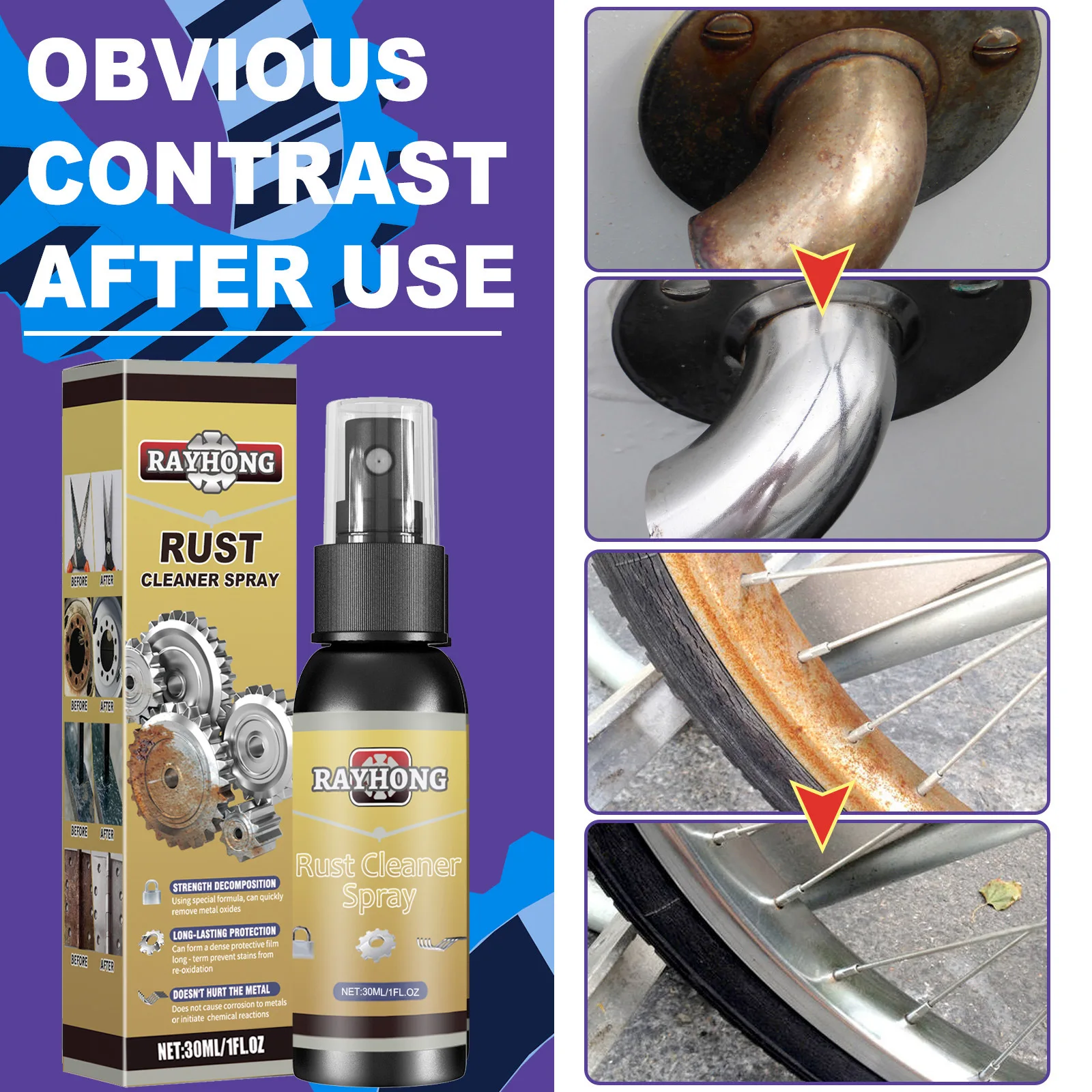 

Multi Functional Rust Inhibitor for Stainless Steel Rust Removal and Cleaning, with Multiple Uses