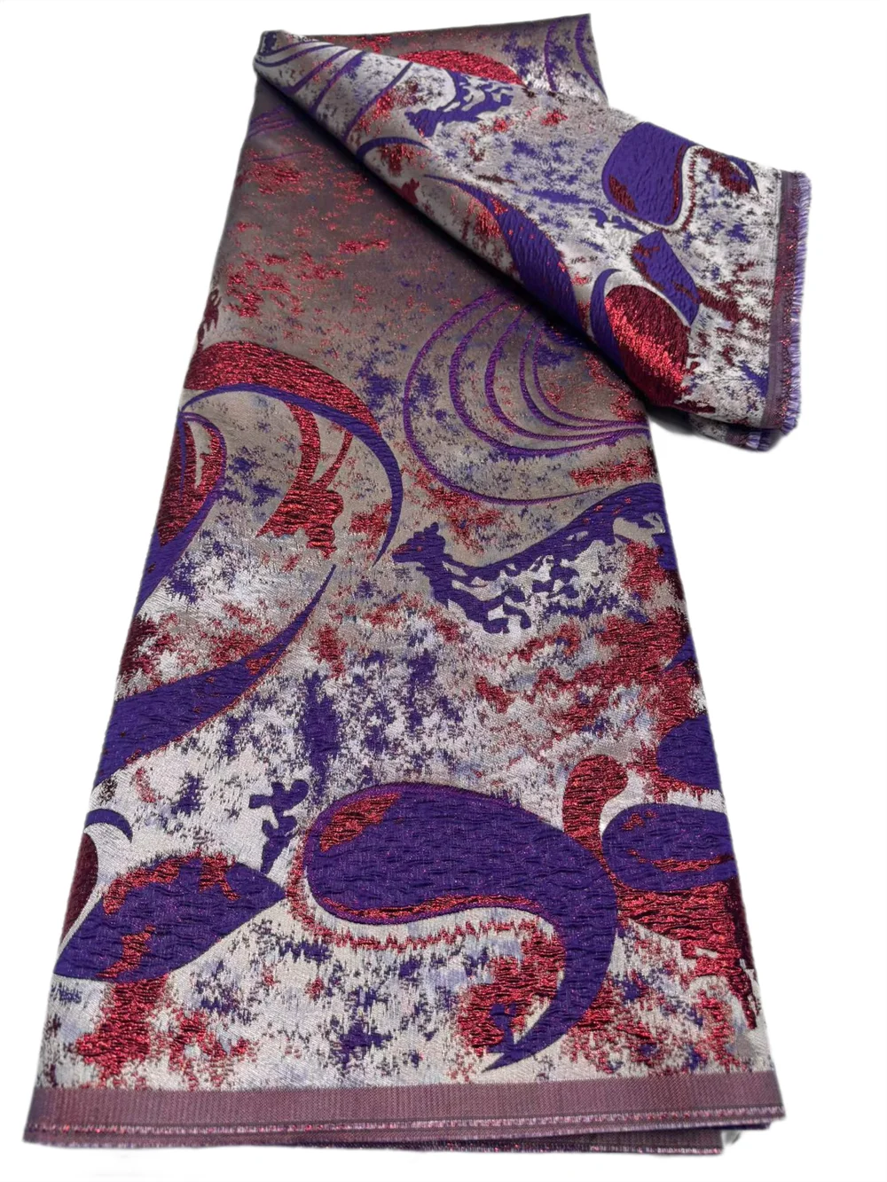 Goedkope, hoogwaardige Afrikaanse organza brokaat kantstof, 5 yards, Franse tule, geschikt voor feestjurken, Nigeriaanse jacquard kant, stof voor het maken van kleding.