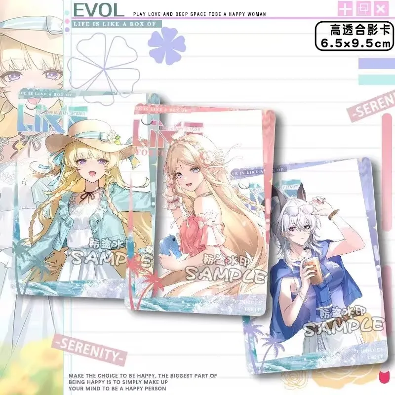 「Mingchao」Gu Zi「Phoebe、Katia、Zanni」フォトペンダントアクリルギフト、透明カード、周辺機器