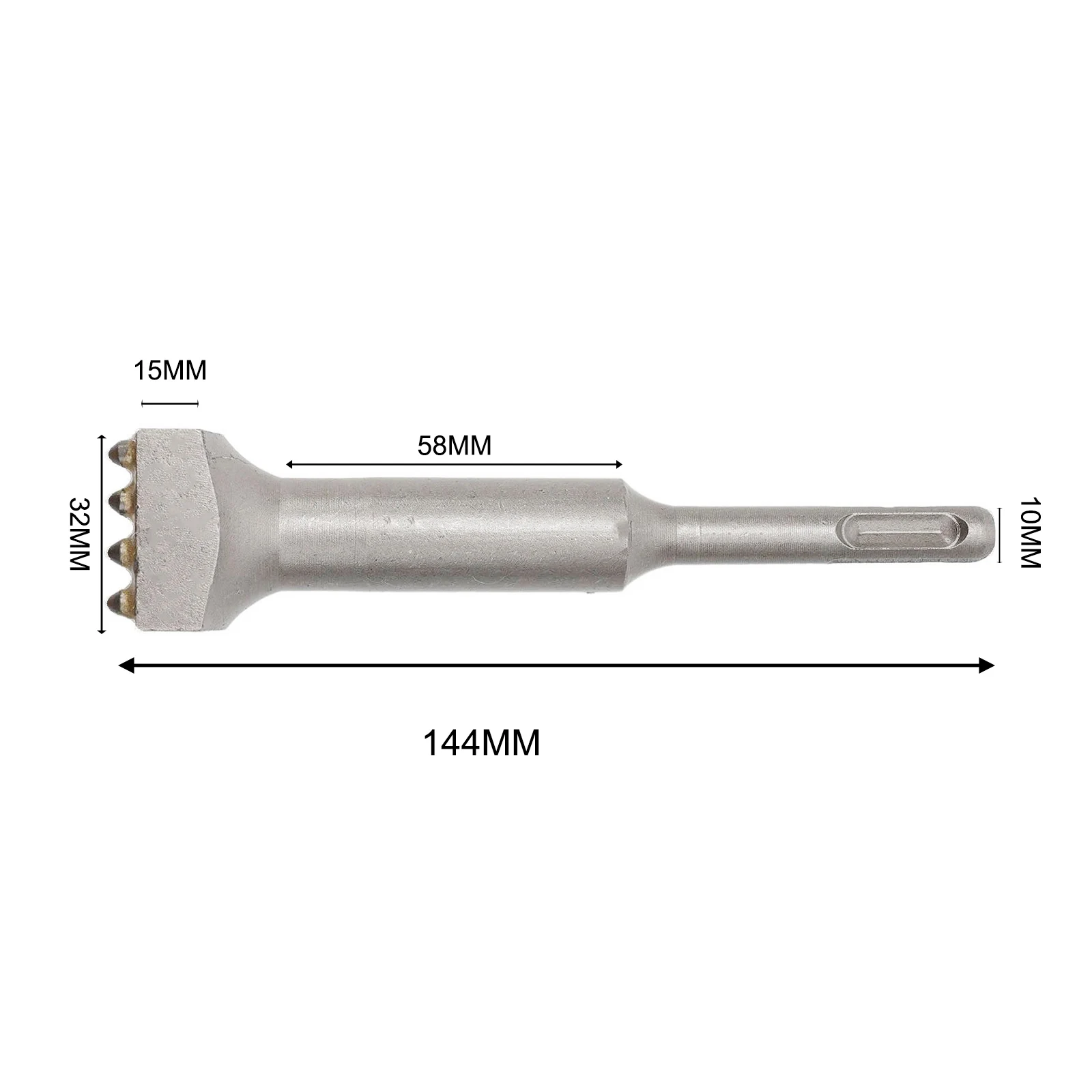 Round Chisel Electric Hammer Drill Bit Hard Alloy Materials Even Force Distribution for Concrete Polishing and Leveling
