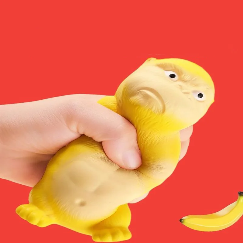 Children Novelty Funny Squeezing Toys Adults Orangutan Stress Relief Gorilla Pinch Prank Stretch Rebound Creative Gift Toy