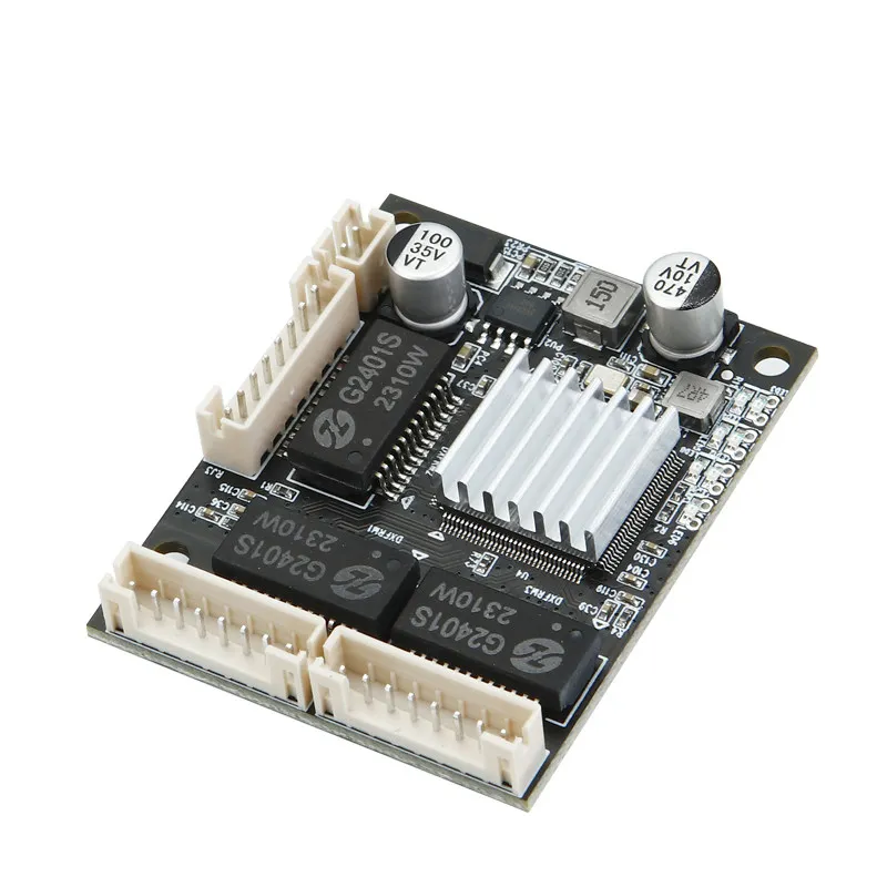Industrial-grade Miniature 3-port Gigabit Switch Module 2.0 Row-mounted Ethernet Interface Engineering Network Data Motherboard