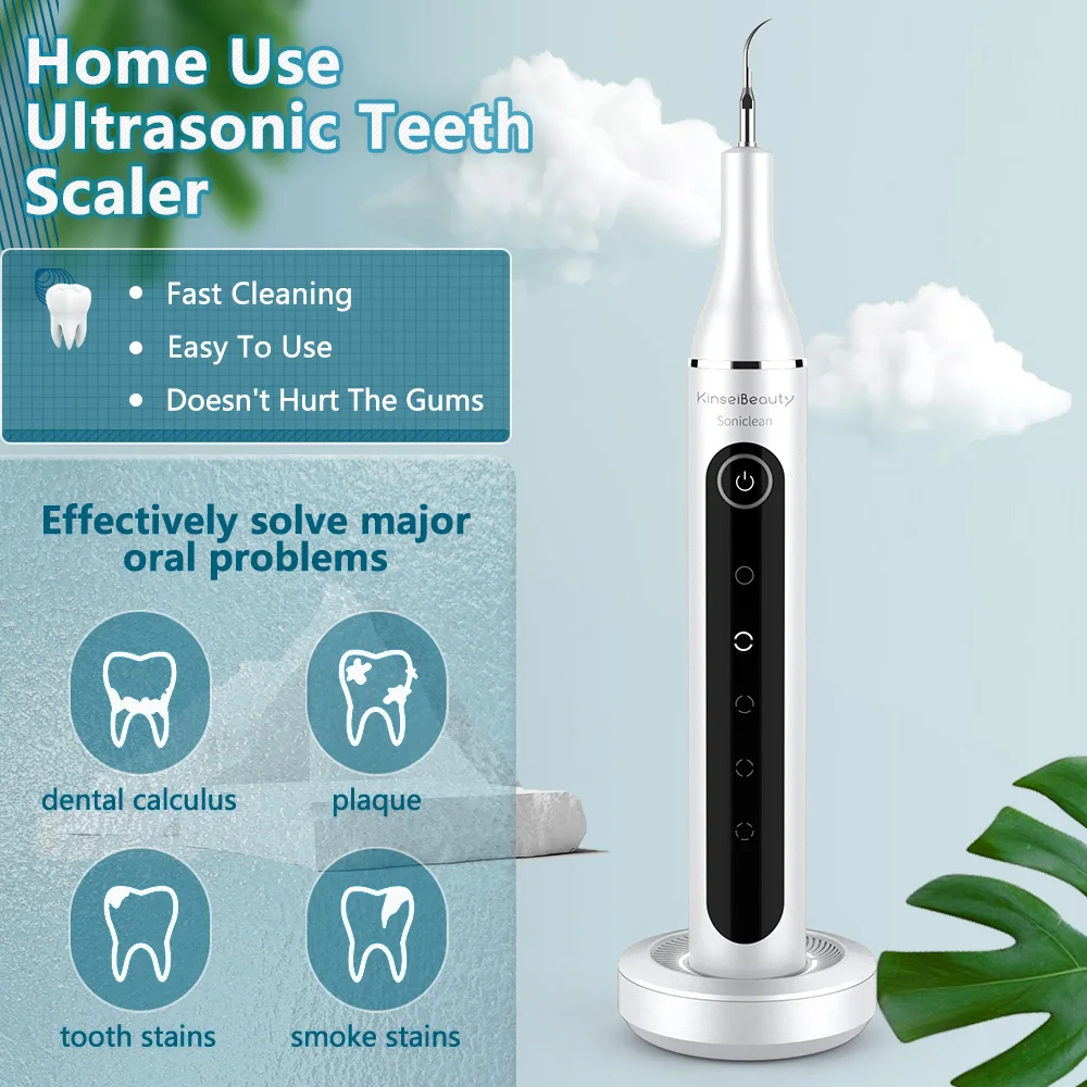 Ultrasonic Dental Scaler Electrc Tooth Cleaner Dental Calculus Removal Stain Remover Dentist Teeth Whiten Oral Hygiene