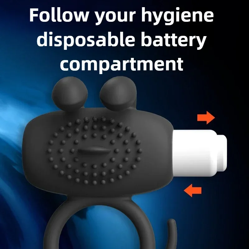 تهتز خاتم الديك للرجال سيليكون حلقات القضيب الاهتزاز المكثف رجالي هزاز أطول أصعب أقوى الانتصاب الجنس لعب الكبار #4