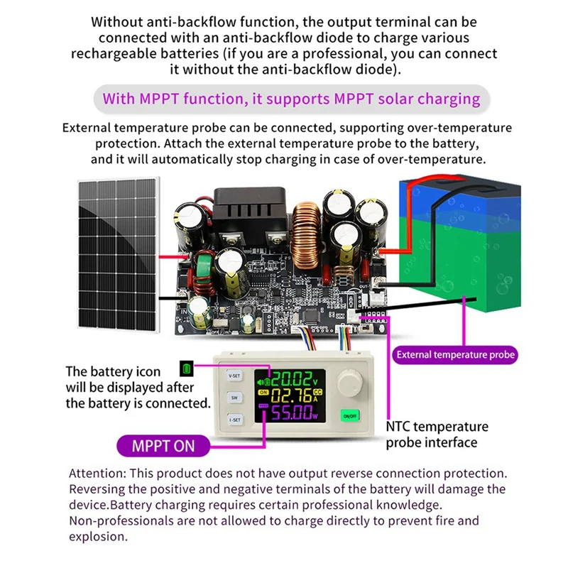 Upgrade XY12522 CNC DC Adjustable Voltage-Stabilized Power Supply Constant Voltage And Current Module 125V/2000W