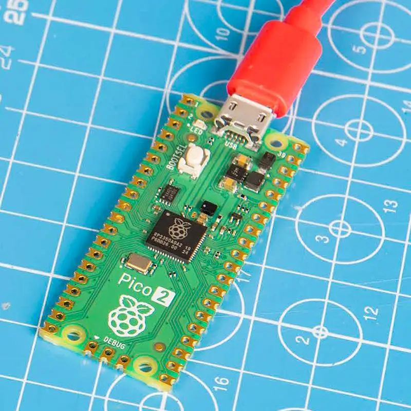 Pi 2 2W RP2040 RP2350 Development Board Dual-Core ARM Cortex-M33+ 520KB for Hobbyists Electronic Prototyping Use