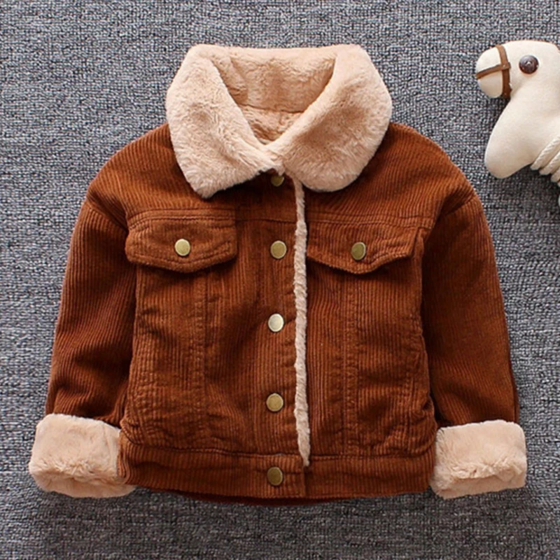 

Baby Kids Boys Jackets Spring Korean Casual Coats For Kids Outwear Fleece Cotton Children Lapel Jackets 1-4 Year Toddler Clothes