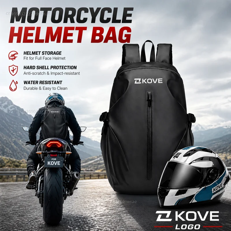 Knight Backpack Motorcycle Helmet Bag Travel Equipment Waterproof Large Capacity For KOVE 800X Pro/Rally 525X 500X 400X 800 525