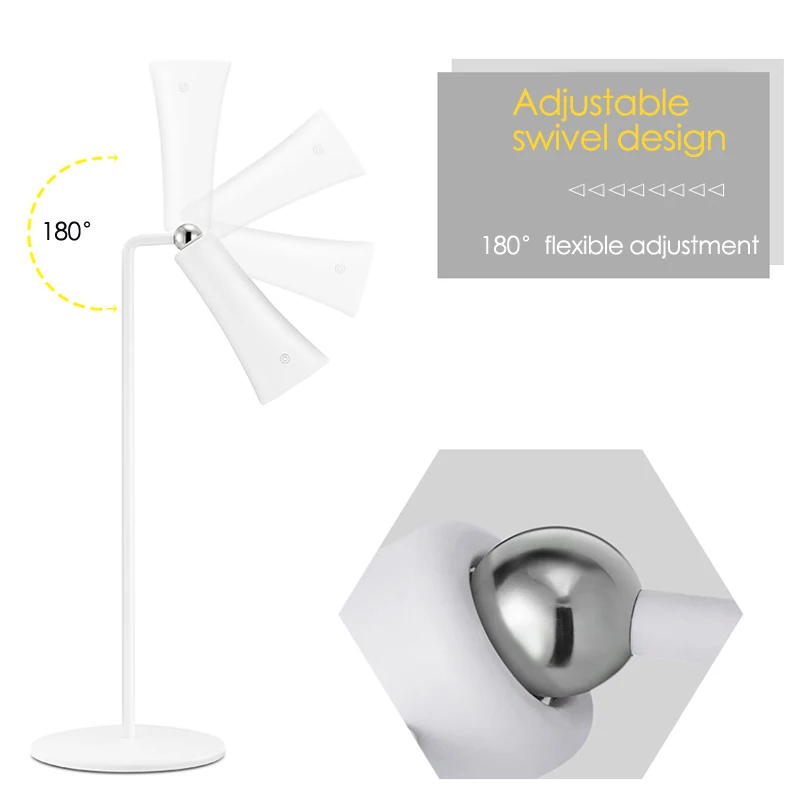 LED الجدول كليب مصباح للدراسة حماية العين USB اللمس يعتم القراءة ضوء مصباح يدوي غرفة نوم السرير ديكور مكتب عمل مصابيح