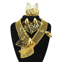 Ultimi set di gioielli brasiliani con collana unica per gioielli da sposa per feste da donna FHK18386