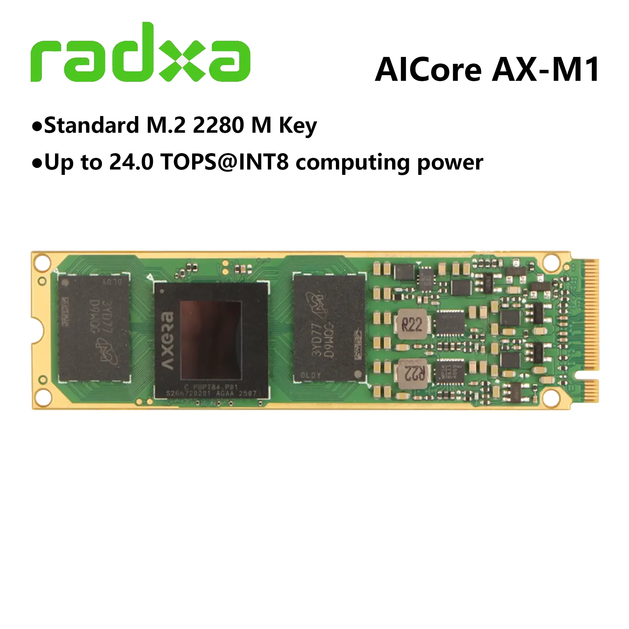 Radxa AICore AX-M1 Axera AX8850 AI アクセラレーションモジュール 24