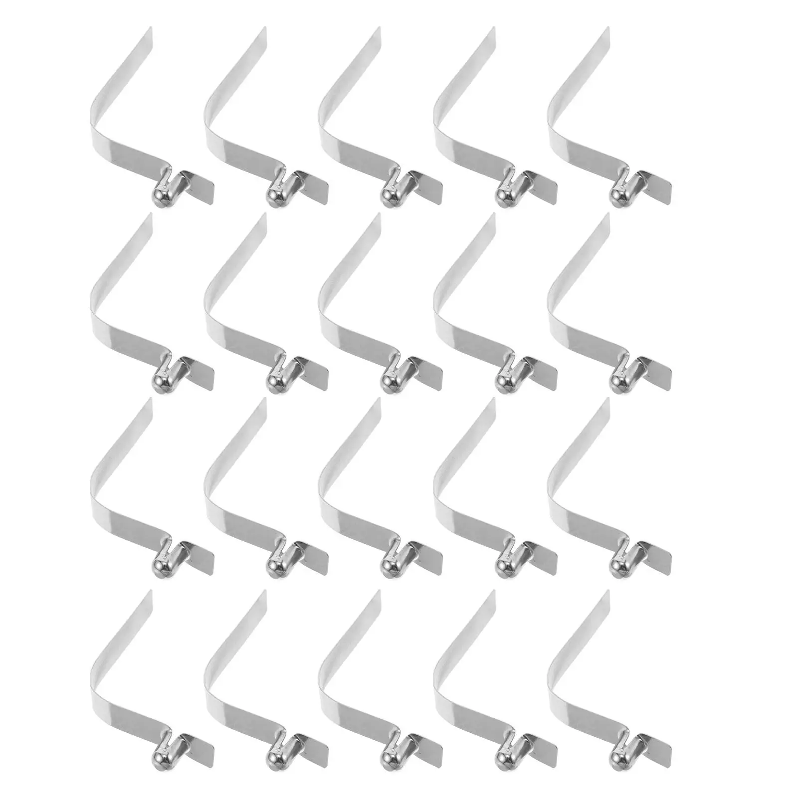 20Pcs Sunshade Frame Iron Connectors Four-Leg Umbrella Canopy Replacement Rust Resistant Patio Gazebo Buckle Clips Outdoor Shade