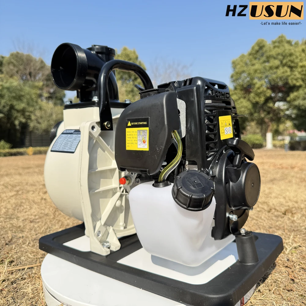 HZUSUN WP30G 3 Inch Portable High Pressure 4 Stroke Petrol Fuel Operated Water Transfer Irrigation Pump Petrol Engine Pump Set view 3