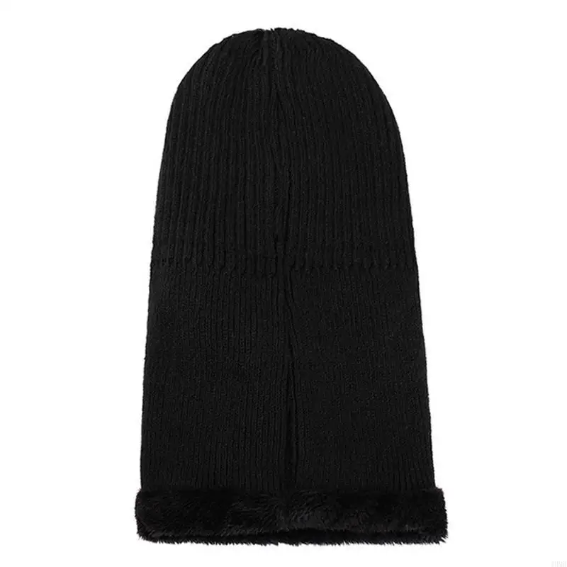 

Men Balaclava Hat Beanie Snow Ski Winter Knit Fleeced Skull Cap Scarf Hiking Sports Cold Weather Windproof Neck Gaiter 49MB