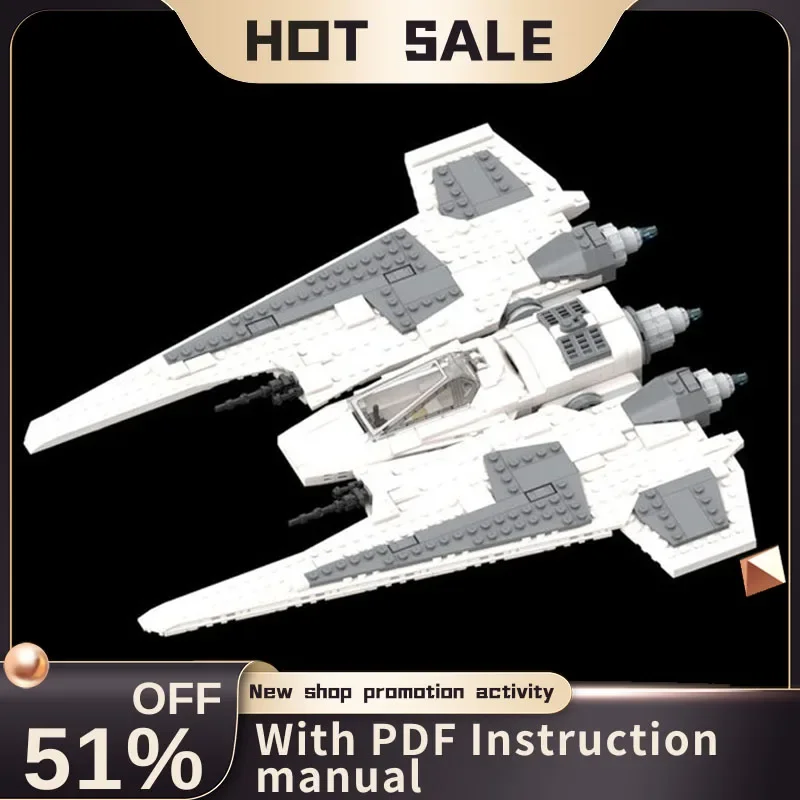 

New 501Pcs Famous Star Battle Movie Moc Fang Fighter Spaceship Model Diy Creative Ideas Child Toy Birthday Gift Custom Puzzle