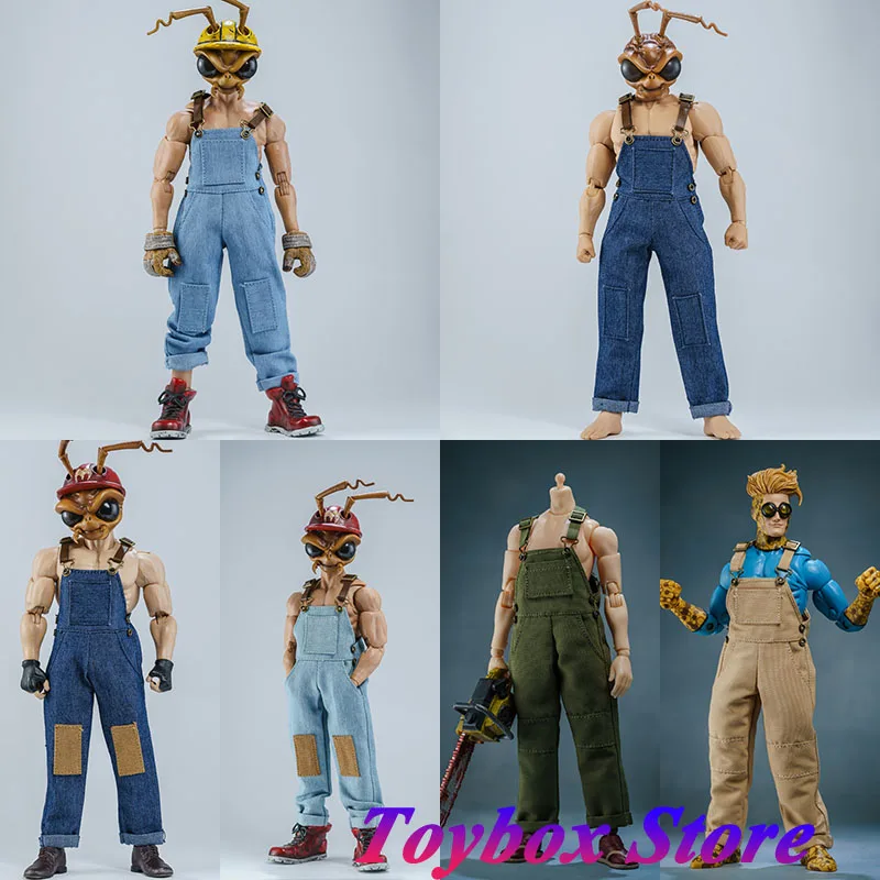 

Mezco 1/12 Scale Man Soldier Casual Tooling Jumpsuit Fashion Pockets Design Plain Pants Accessory For NW GW 6" Male Body