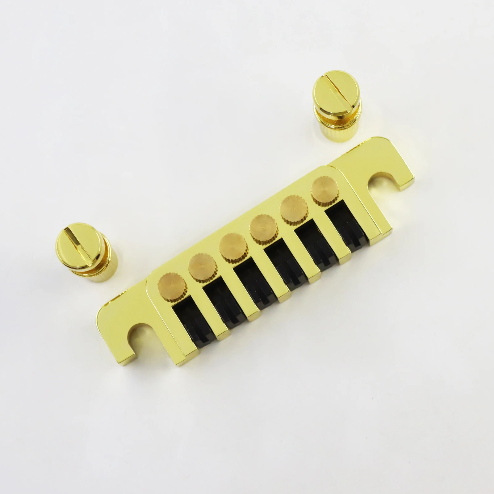 TP-6 Bridge Stop Rod for LP Electric Guitar 70s Style Pull String Plate Tail Piece Compatible with LP/SG/ES/EPI Guitars,Golden