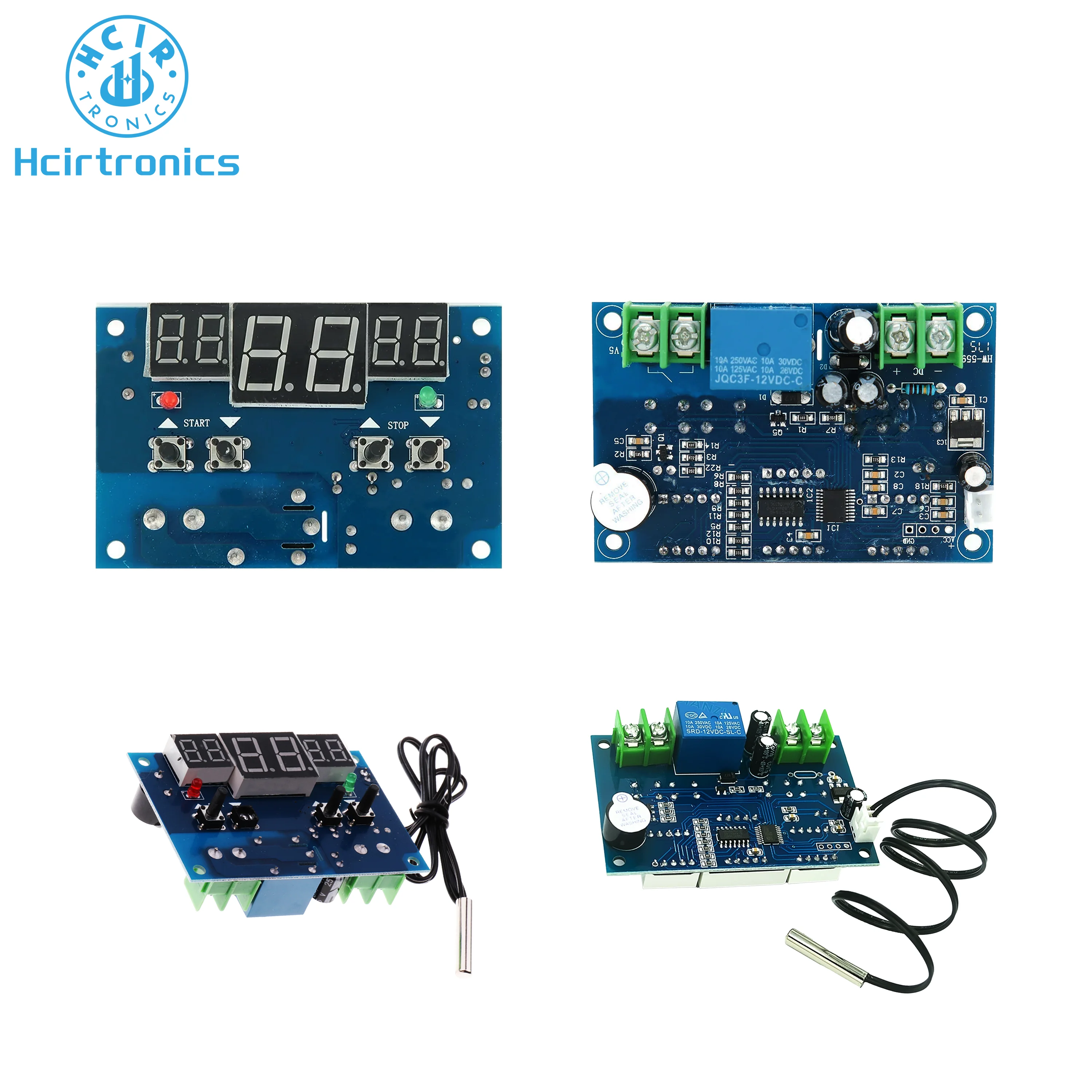 XH-W1401 Intelligent Digital Thermostat Temperature Controller Board Module Temperature Control LED Display with Cable