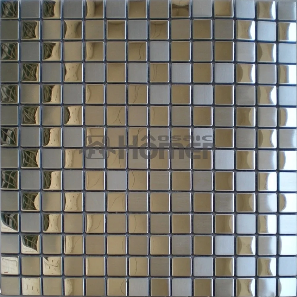 20x20mm stainless steel Mosaic Metal Wall TILE Kitchen Backsplash living room tiles sun room wall mosaic